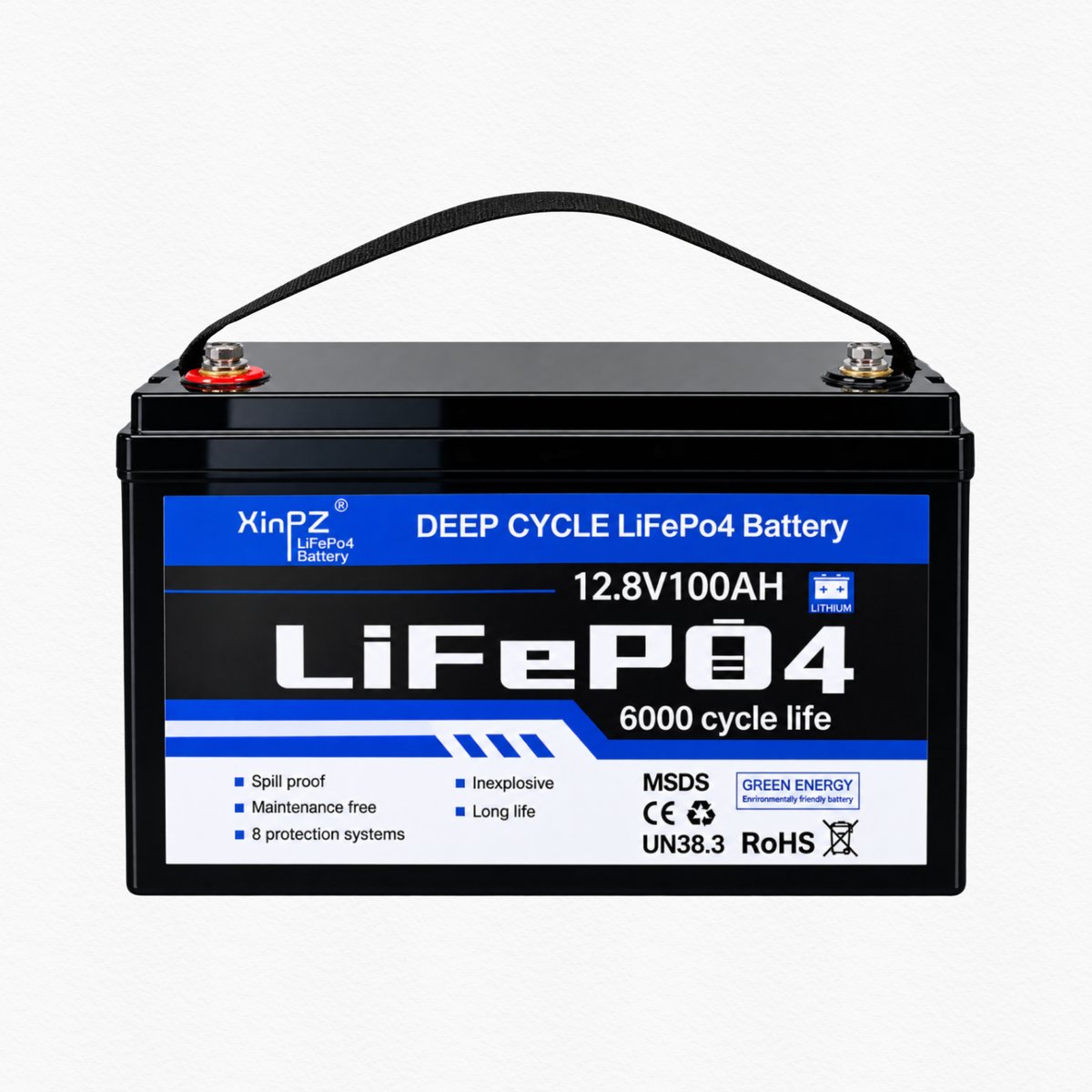 PIN LƯU TRỮ LITHIUM LIFEPO4 XINPZ 12.8V 100AH (1280WH)